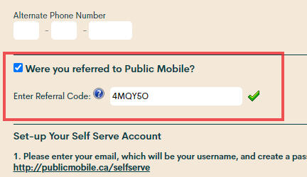 Public Mobile Coupon Promo Code Referral